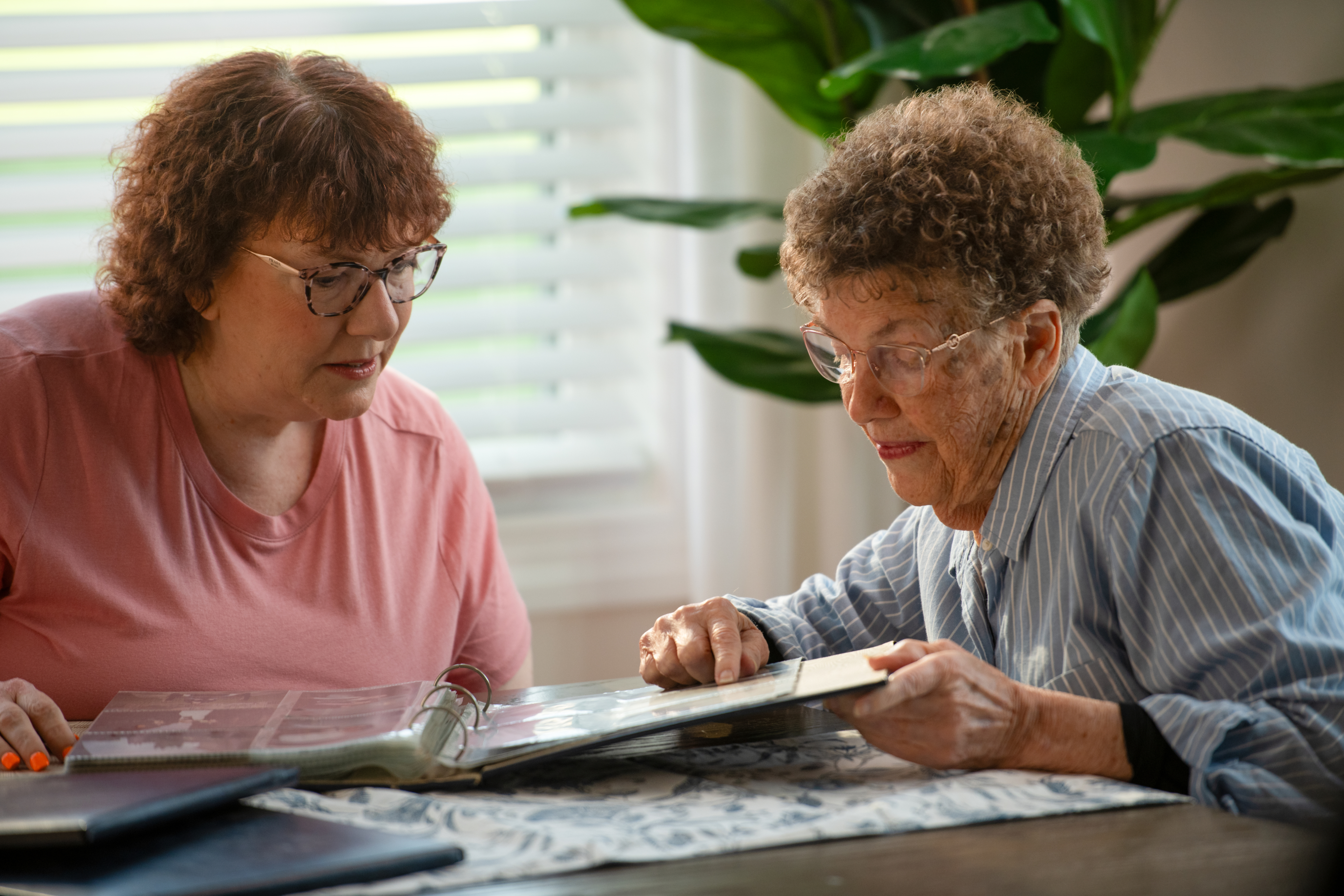 Jan, an IZERVAY patient living with GA, and her mother, Carolyn